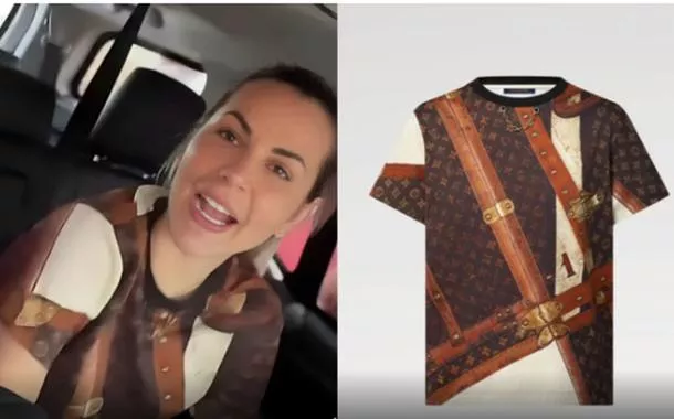 Deolane Bezerra com sua camisa avaliada em torno de R$ 9 mil