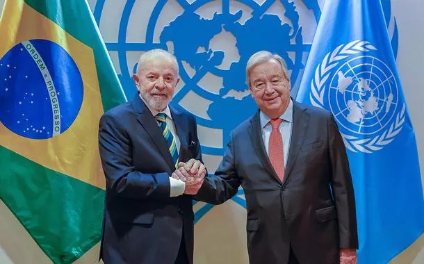 Lula encontra secretário-geral da ONU: 'precisamos acelerar a produçãoaposta no betenergia limpa no mundo'