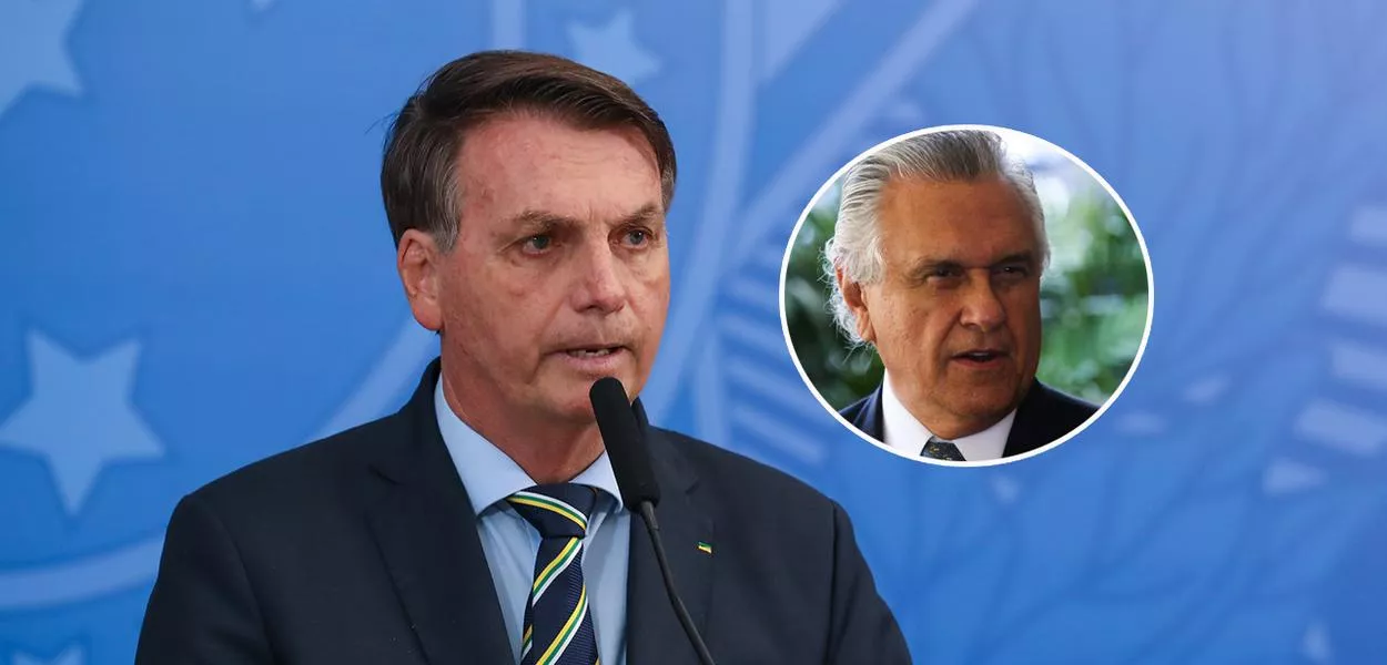 Jair Bolsonaro (mais destaque) e Ronaldo Caiado