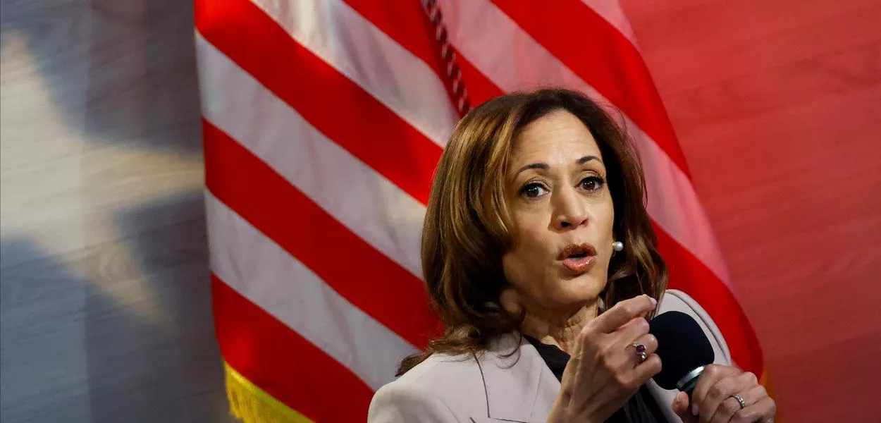 Vice-presidente e candidata democrata à Presidência dos EUA, Kamala Harris, em evento na Philadelphia
17/09/2024
REUTERS/Piroschka van de Wouw