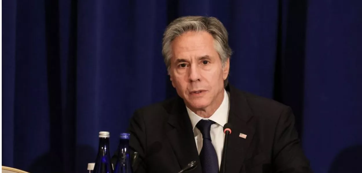 Secretário de Estado dos EUA, Antony Blinken, durante reunião na ONU, em Nova York, EUA 25/09/2024
