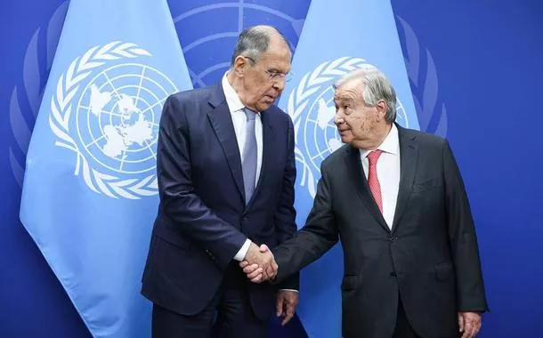 Sergey Lavrov e António Guterres se reúnem em Nova York