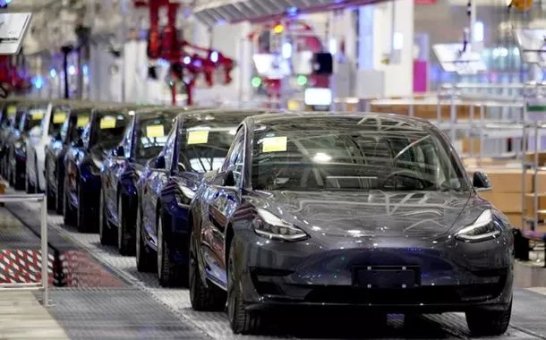 Carros da Tesla fabricados na China
