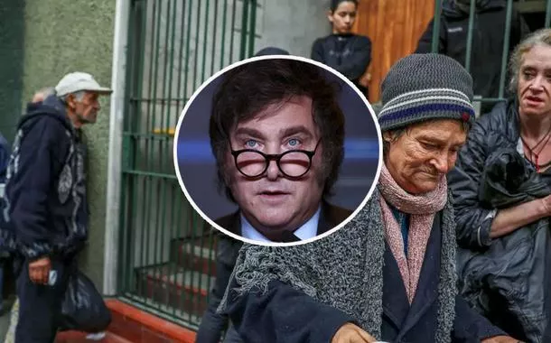MIlei ignora crescimento da pobreza e diz que recessão na Argentina "acabou"