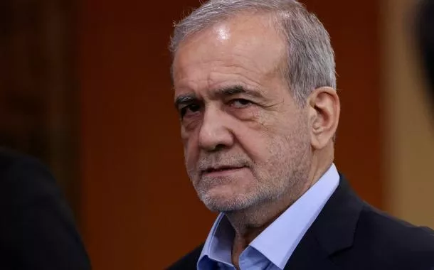 O presidente do Irã, Masoud Pezeshkian