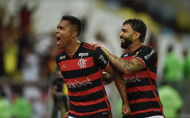 Jogadores do Flamengo comemoram