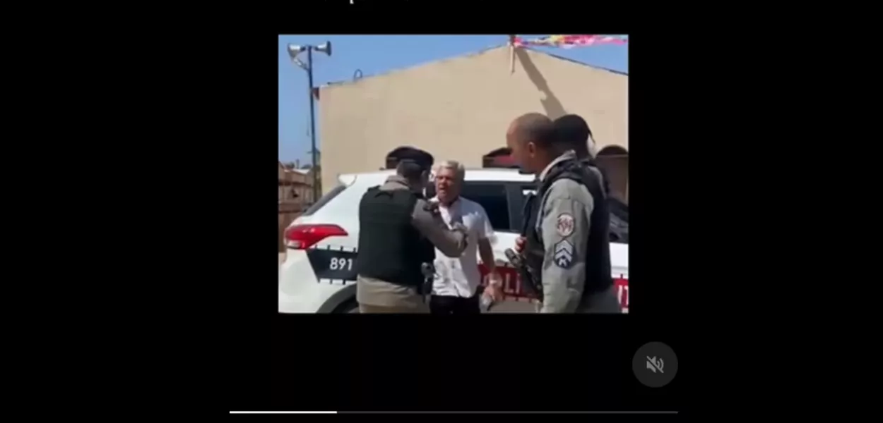 Dr. Verissinho abordado pela Polícia Militar