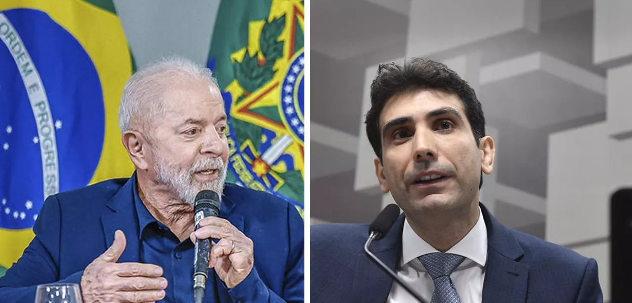 Luiz Inácio Lula da Silva (à esq.) e Gabriel Galípolo