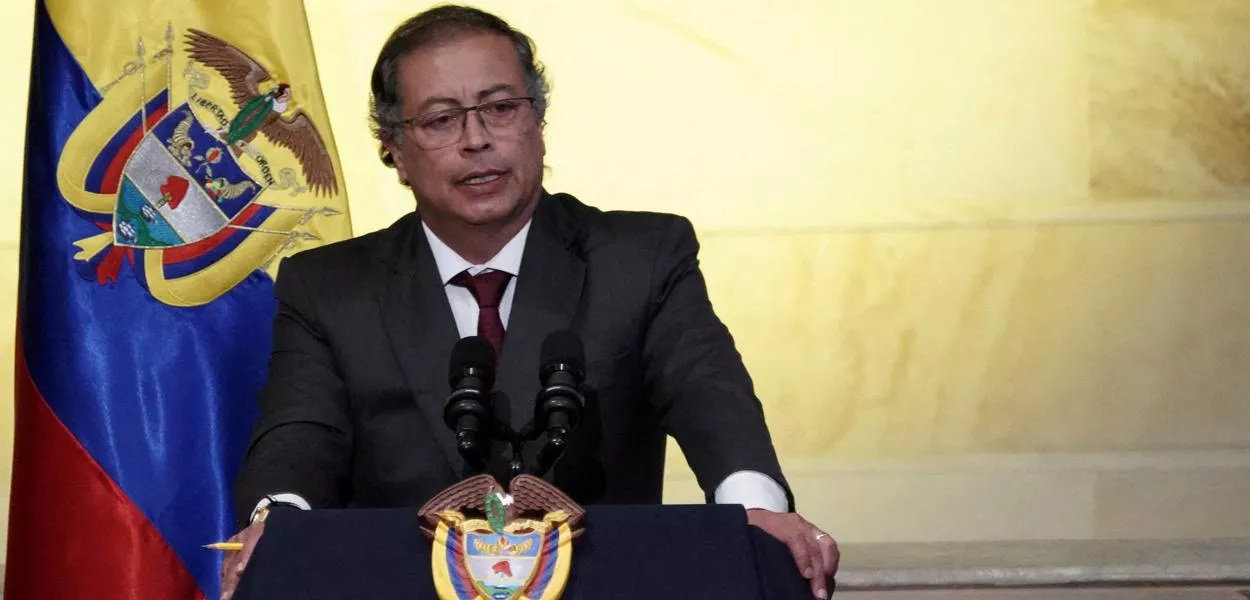 O presidente Gustavo Petro, da Colômbia