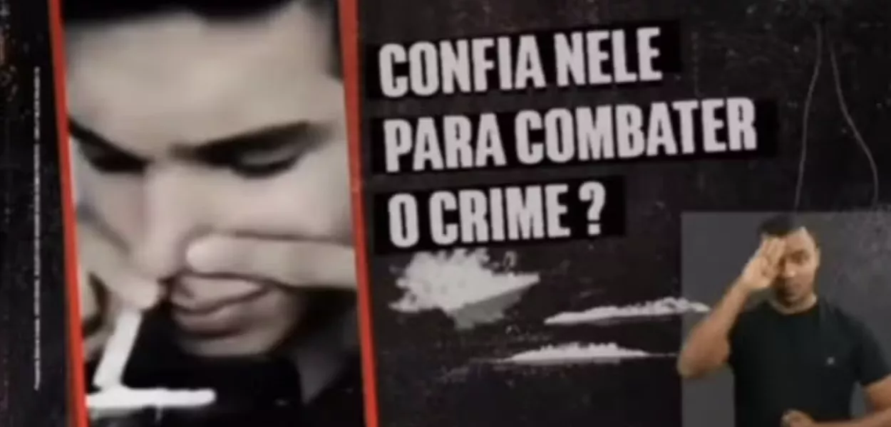 Propaganda de Capitão Wagner associa André Fernandes ao uso de cocaína: "Confia nele para combater o crime?"