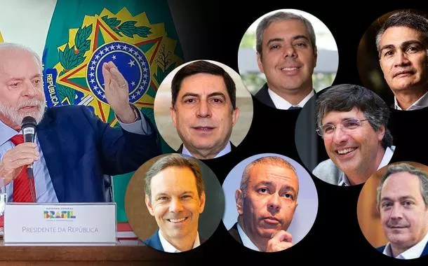 (E-D) Lula, Luiz Carlos Trabucco, Milton Maluhy Filho, Isaac Sidney, André Esteves, Mario Leão, Marcelo Noronha e Alberto Monteiro