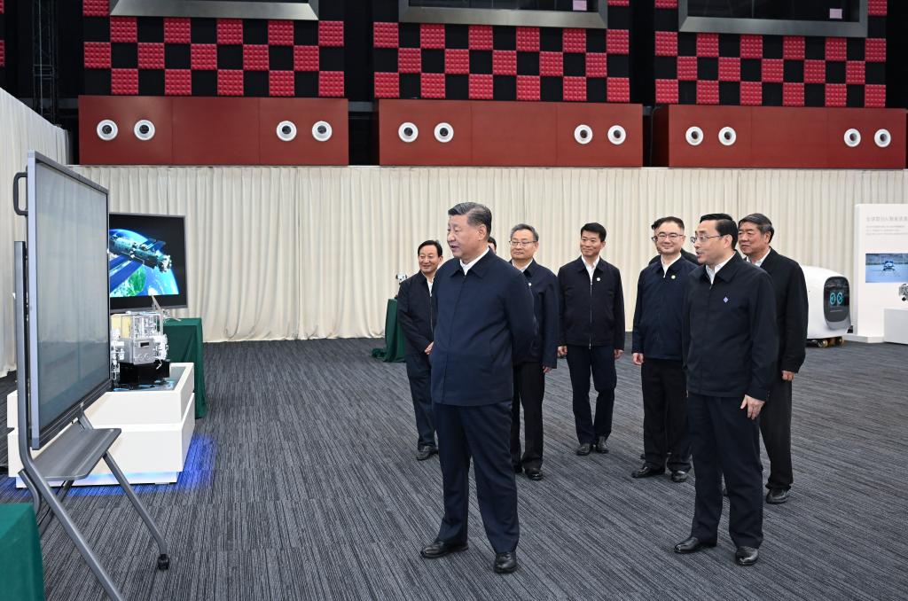 Xi Jinping em Anhui, no leste da China