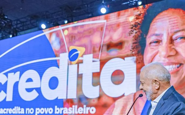 Presidente da República, Luiz Inácio Lula da Silva, durante o evento de lançamento do Programa Acredita