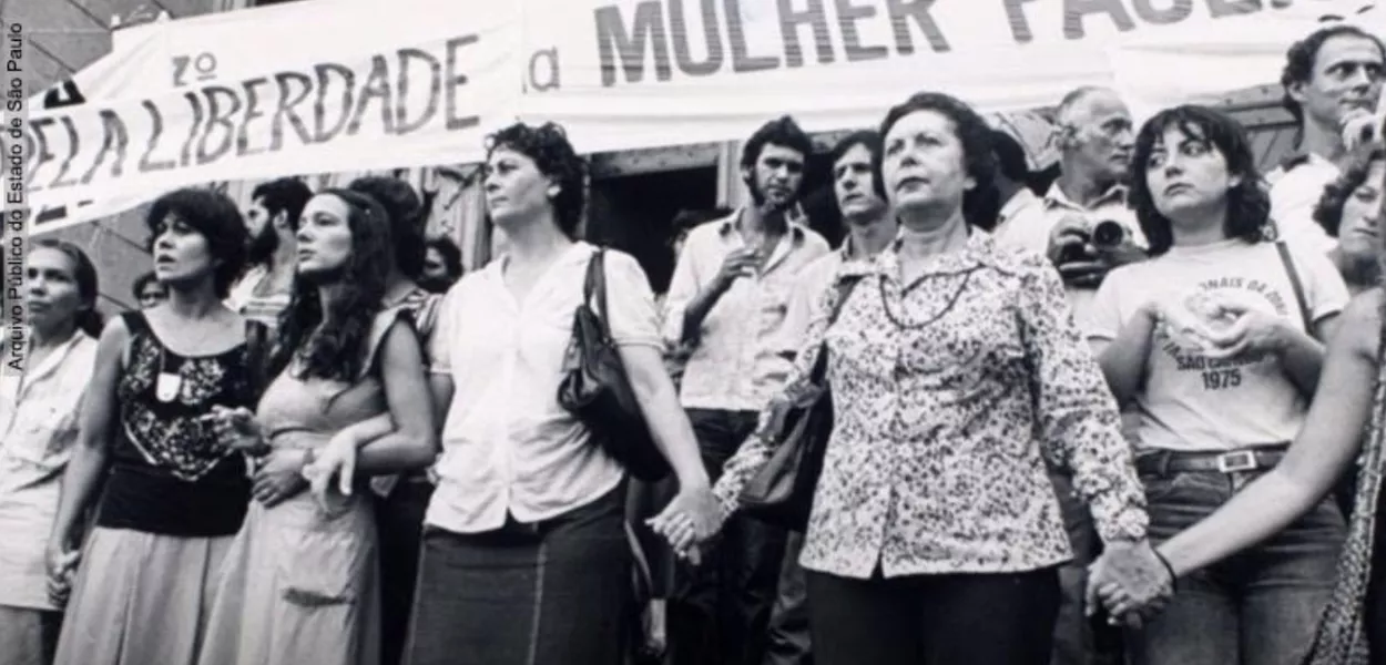 Protesto de mulheres contra a ditadura militar