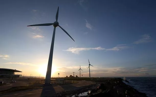 Turbina de geração eólica em Fortaleza