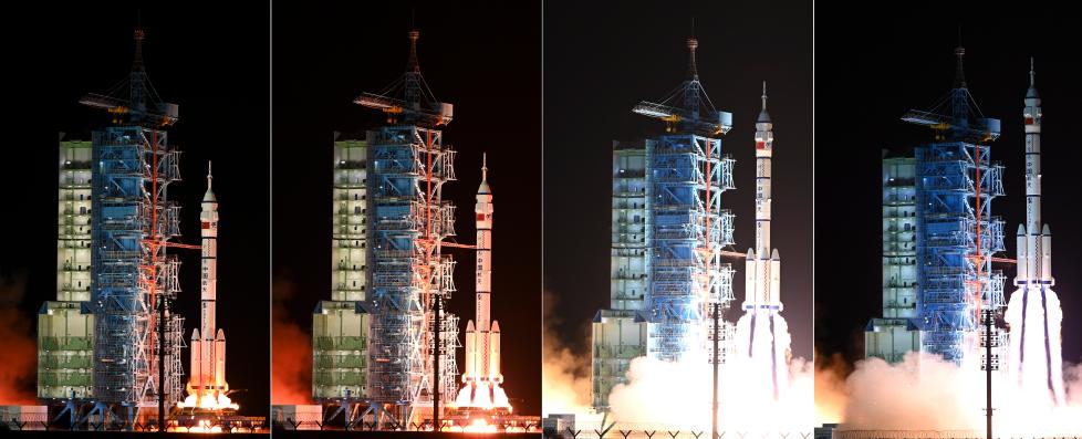 China lança nave espacial tripulada Shenzhou-19 