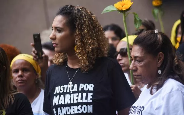 Família de Marielle Franco durante julgamento dos assassinos da vereadora, 30/10/2024
