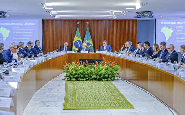 Reunião do presidente Lula e ministros com governadores sobre segurança pública