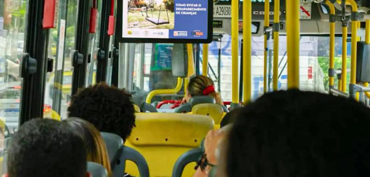 Interior de ônibus (Foto: Prefeitura Rio de Janeiro/Divulgação)