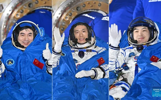 A tripulação da Shenzhou-18, composta por três astronautas chineses, retornou à Terra em segurança no início da manhã de segunda-feira, após completar uma missão de seis meses na estação espacial