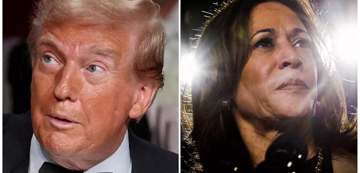 Donald Trump e Kamala Harris
