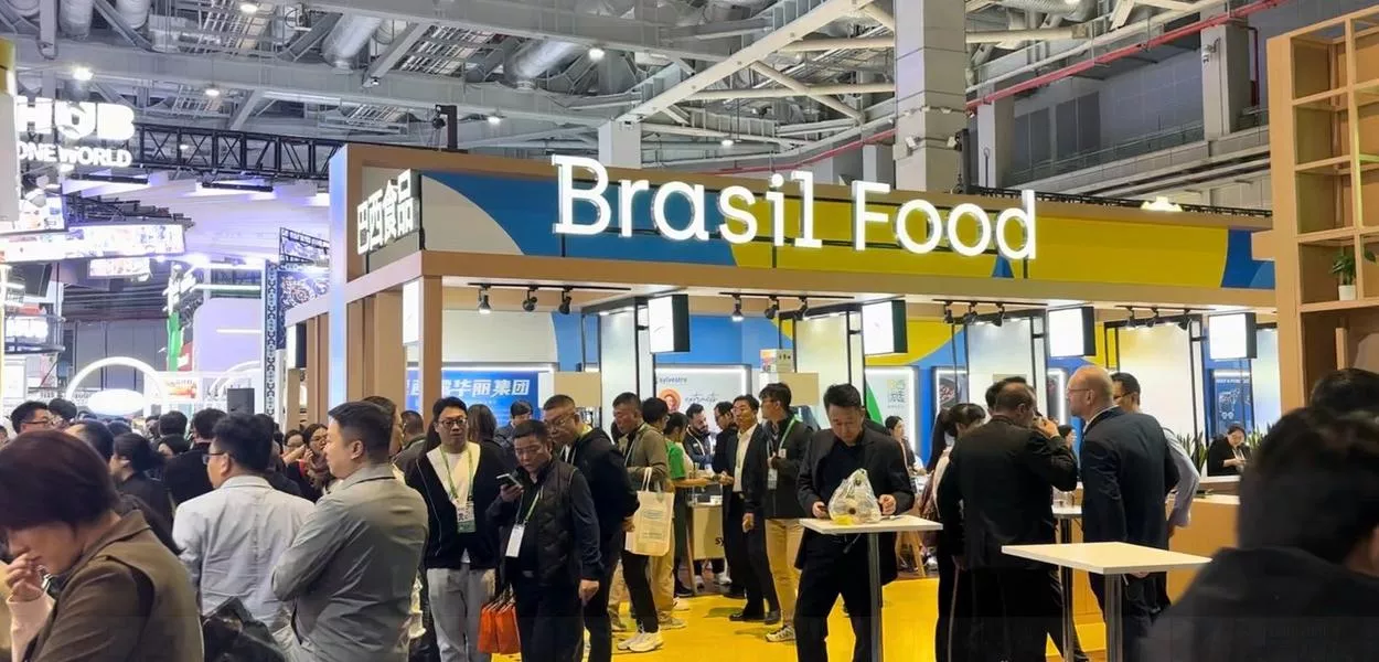 Pavilhão 'Brasil Food' da Apex Brasil na CIIE 2024