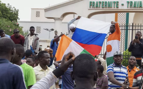 Manifestação pró-Rússia no Níger