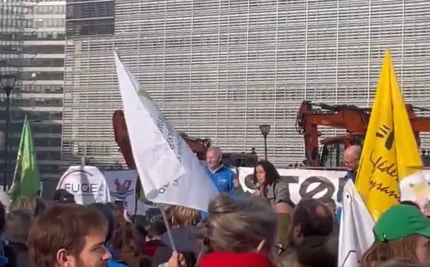 Protesto em Bruxelas