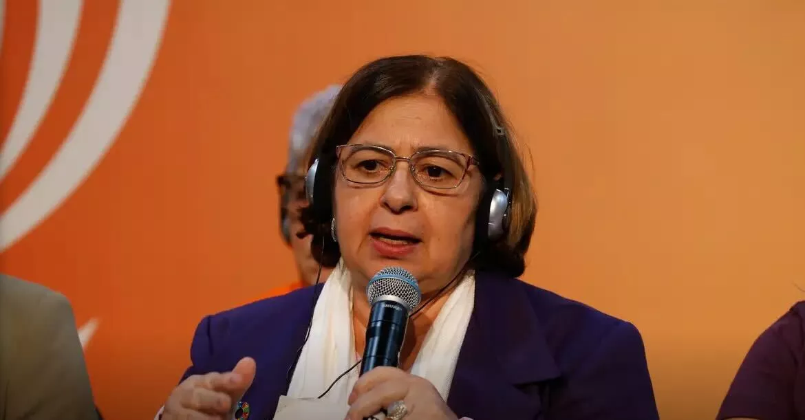 A ministra das Mulheres, Cida Gonçalves