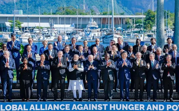 Presidente da República, Luiz Inácio Lula da Silva, durante foto oficial da Aliança Global contra a Fome e a Pobreza