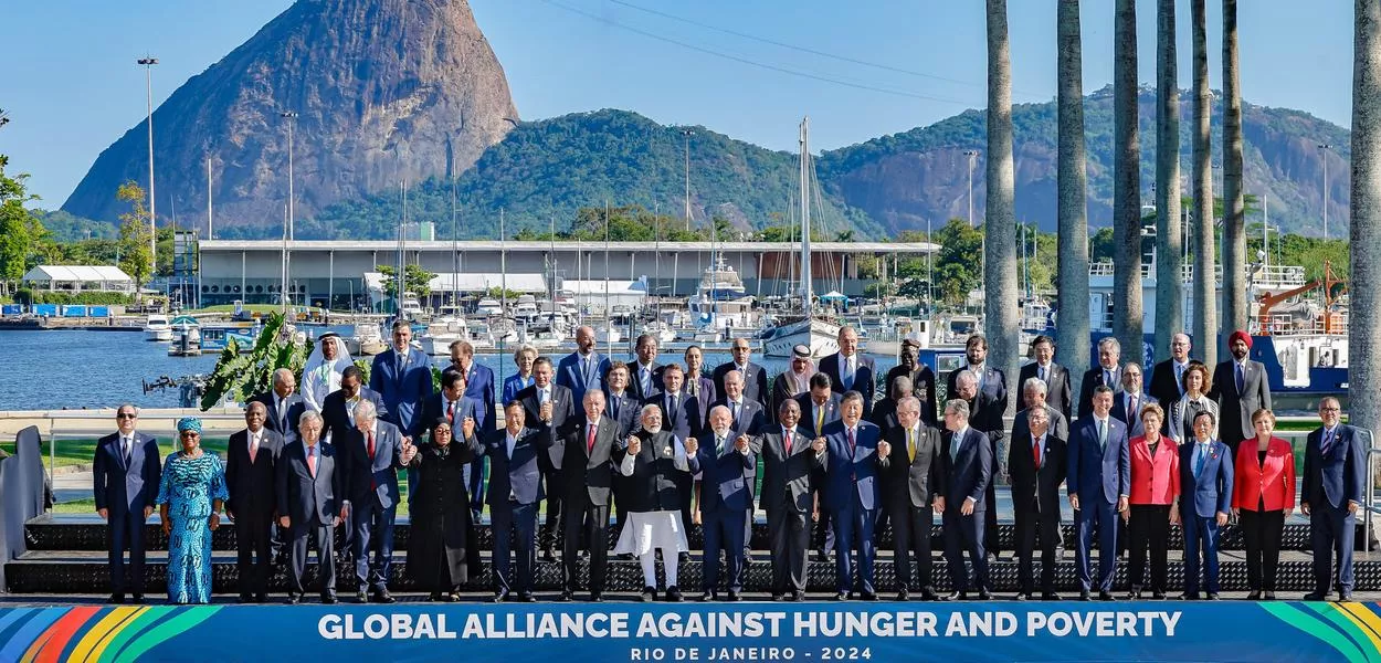 18.11.2024 - Presidente da República, Luiz Inácio Lula da Silva, durante foto oficial da Aliança Global contra a Fome e a Pobreza. Rio de Janeiro - RJ Foto: Ricardo Stuckert/PR