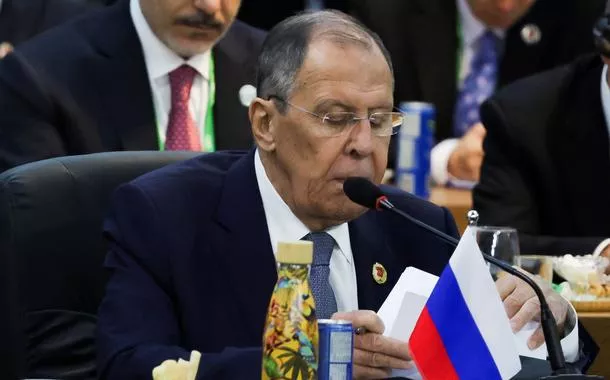 Ministro das Relações Exteriores da Rússia, Sergei Lavrov,. durante reunião de cúpula do G20 no Rio de Janeiro
18/11/2024 