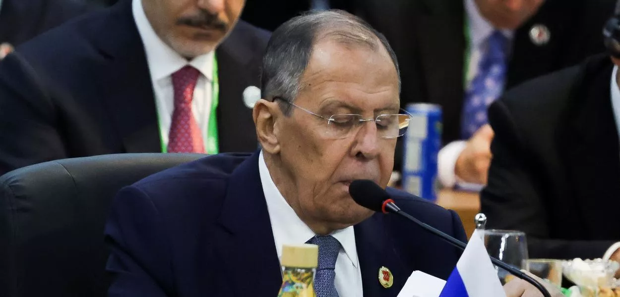 Ministro das Relações Exteriores da Rússia, Sergei Lavrov,. durante reunião de cúpula do G20 no Rio de Janeiro
18/11/2024 