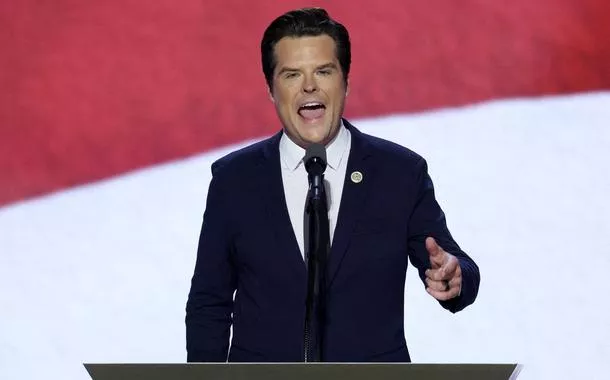 O então deputado Matt Gaetz fala em Convenção Nacional Republicana em Milwaukee, Wisconsin, EUA
17/07/2024
