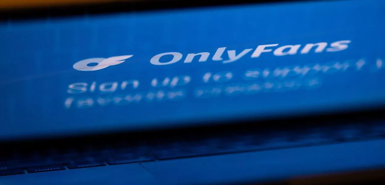 Logo do OnlyFans em foto de ilustração