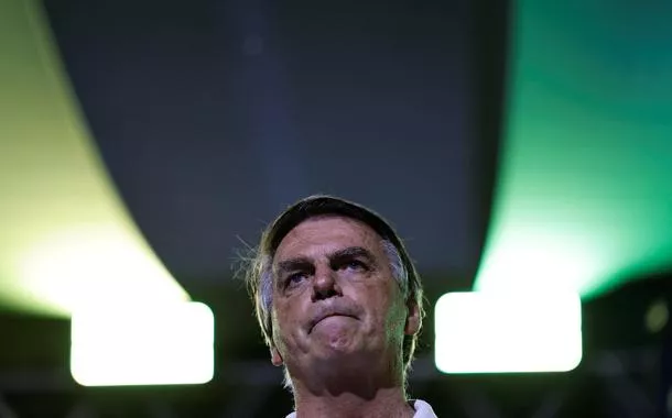 Jair Bolsonaro durante participação em evento em Goiânia, 04/04/2024