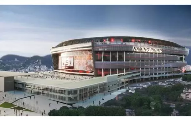 Representação do estádio do Flamengo