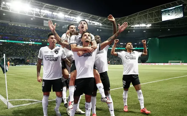 Jogadores do Botafogo celebram vitória