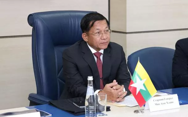 Premiê de Mianmar Min Aung Hlaing em Moscou
 12/7/2022   