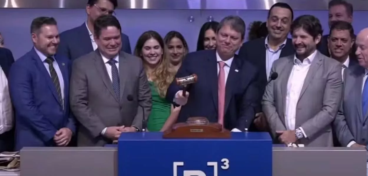 Tarcísio de Freitas e Bolsa de Valores de SP