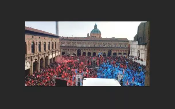 Protesto na Itália