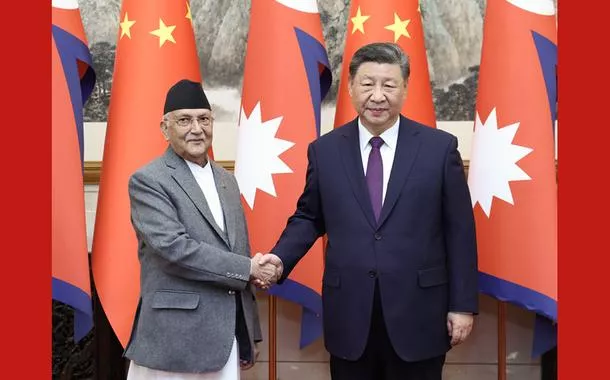 Xi Jinping reúne-se com primeiro-ministro do Nepal