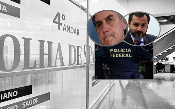 Folha de SP, Jair Bolsonaro, Andrei Passos e um agente da PF