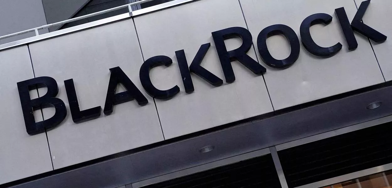 Logo da BlackRock em Nova York, EUA, 25/05/2021