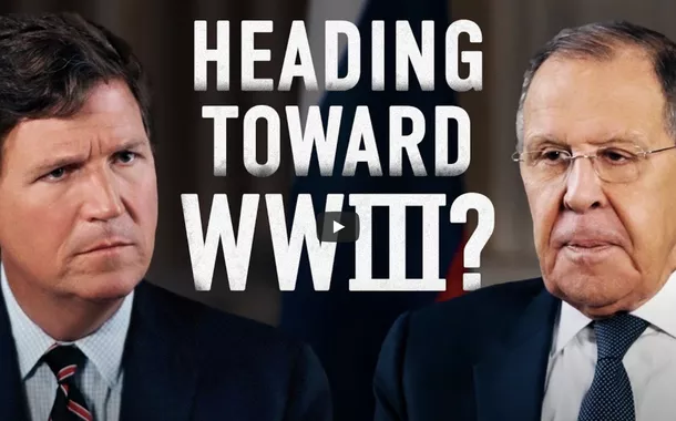 Tucker Carlson e Sergey Lavrov