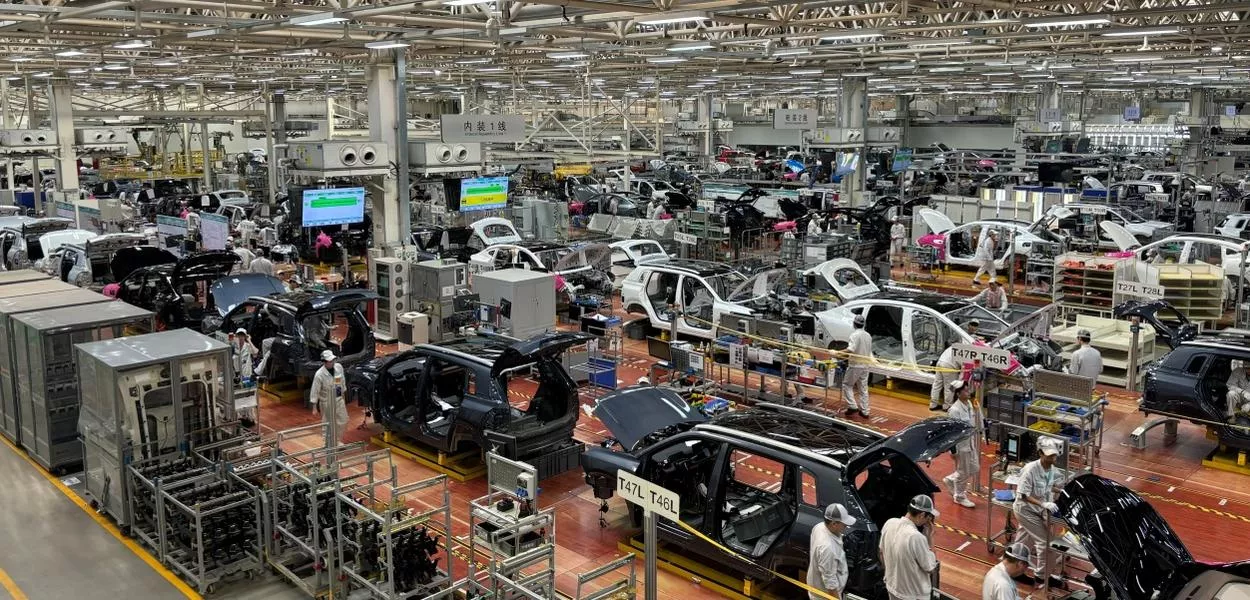 Parque Industrial da GAC em Guangzhou, na China