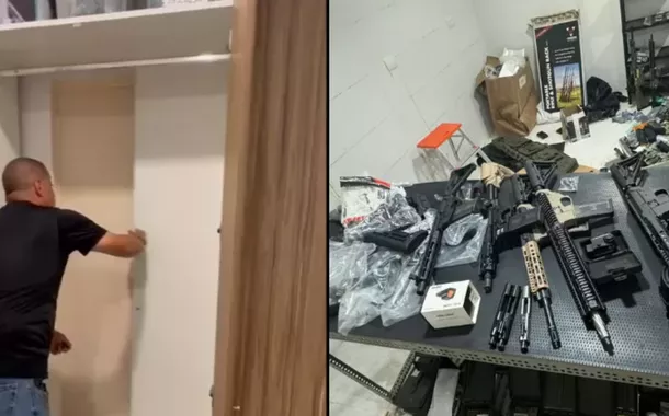 Polícia descobre 152 armas escondidas em bunker na casa de CAC em São Paulo