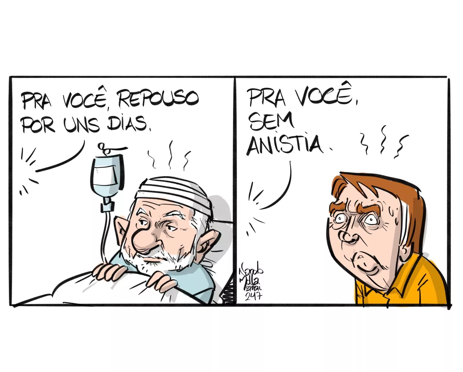 Lula e Bolsonaro