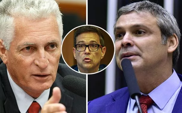 Da esq. para a dir.: Rogério Correia (PT-MG), Roberto Campos Neto e Lindbergh Farias (PT-RJ)