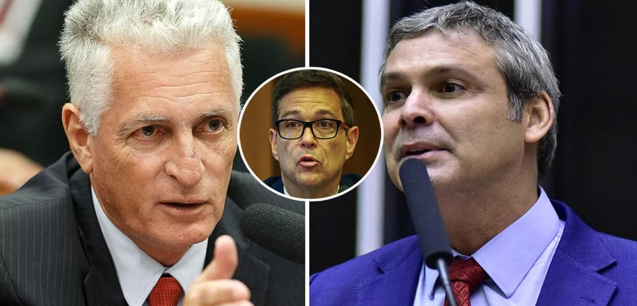 Da esq. para a dir.: Rogério Correia (PT-MG), Roberto Campos Neto e Lindbergh Farias (PT-RJ)